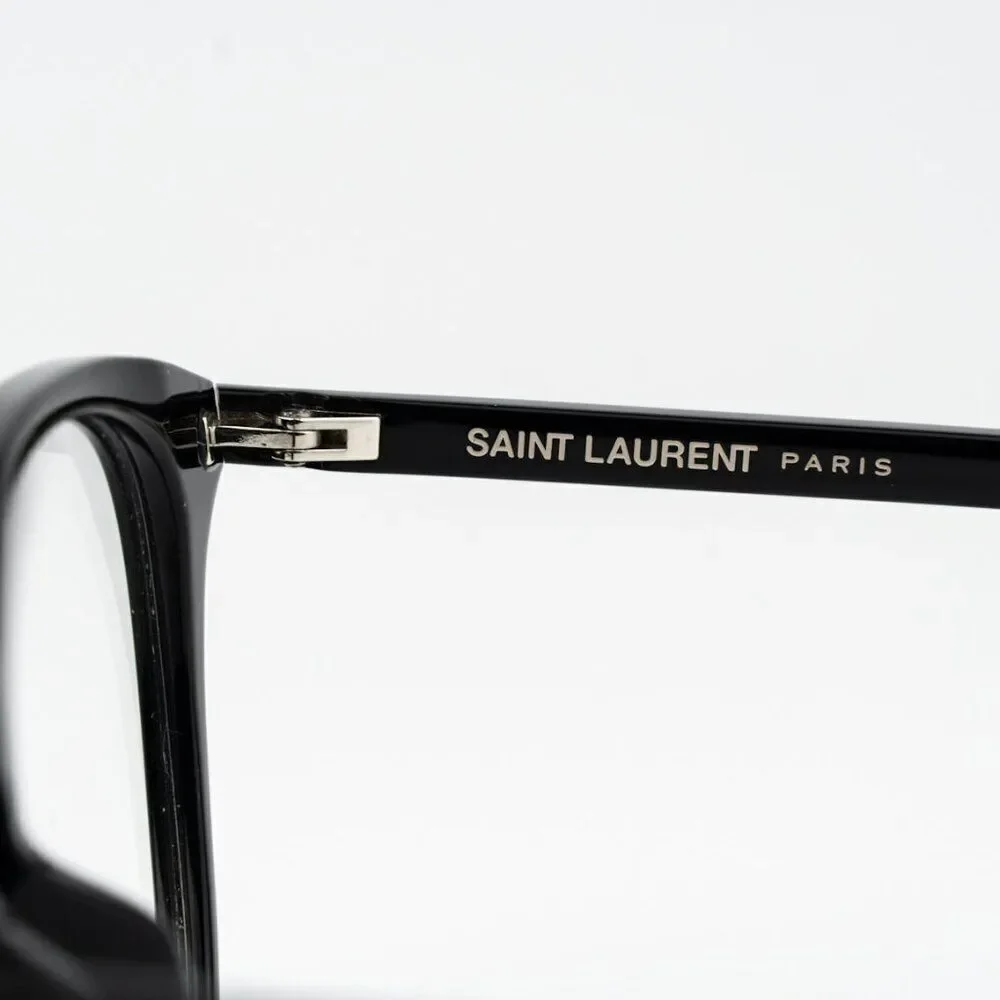SALE! NEW Saint Laurent SL724/F 001 Black Oval Women Eyeglasses